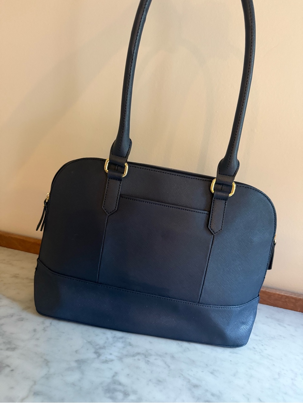 Tignanello Clean & Classic Saffiano Leather Satchel Handbag - Picture 4 of 10